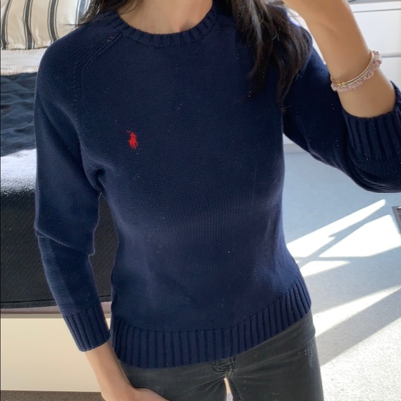ralph lauren sweater navy